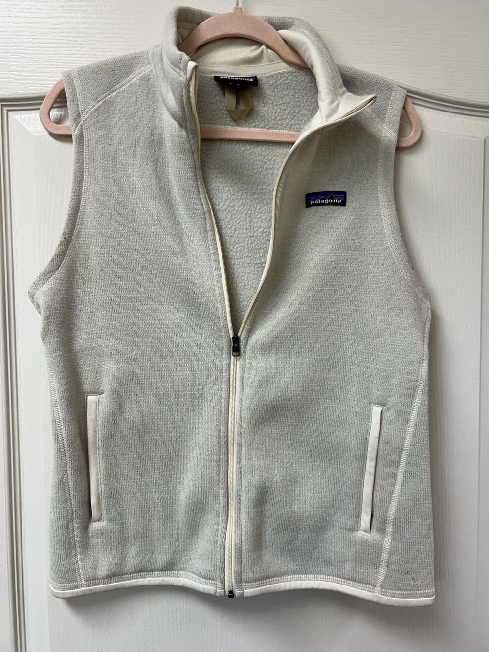 Patagonia Cream Fleece Vest